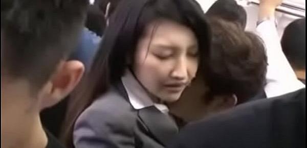  Japanese babe molested in train